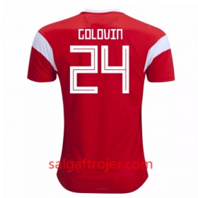 Rusland Fodboldtrøjer Golovin 24 Hjemmebanesæt VM 2018